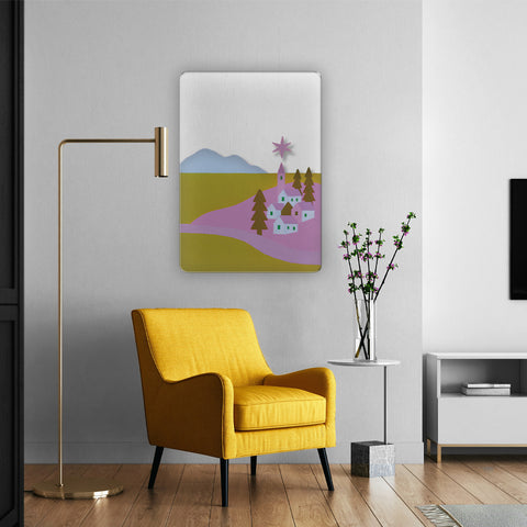 Island Town Acrylic Poster