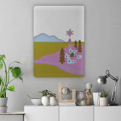 Island Town Acrylic Poster