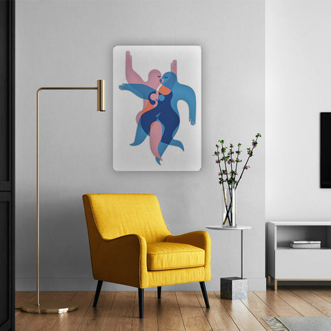 Kissing Acrylic Poster