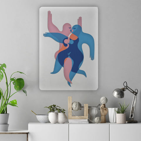 Kissing Acrylic Poster