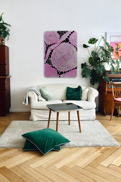 Pink Abstraction Acrylic Poster