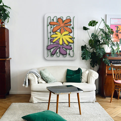 Flower Power Acrylic Poster