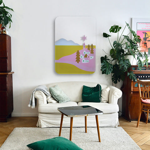 Island Town Acrylic Poster
