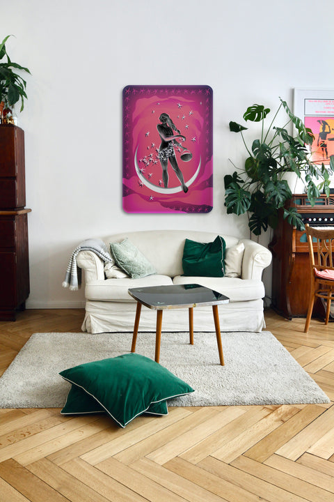 Moon Girl Acrylic Poster