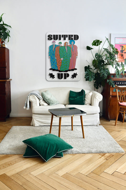 Suited Up Acrylic Poster