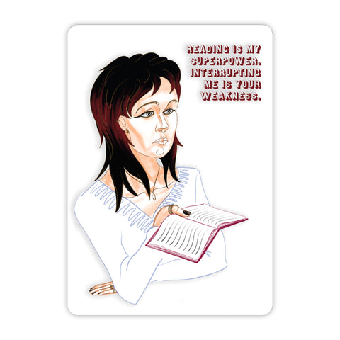 Reading Acrylic Poster