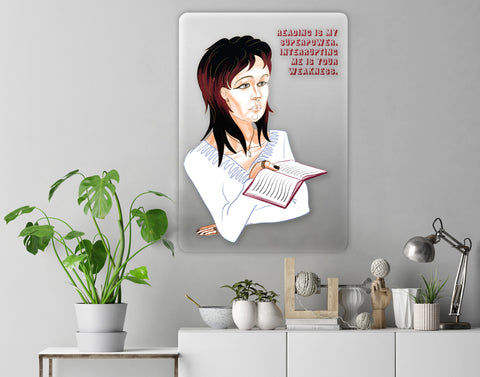 Reading Acrylic Poster