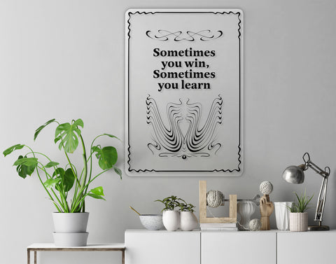 Sometimes You Win Acrylic Poster